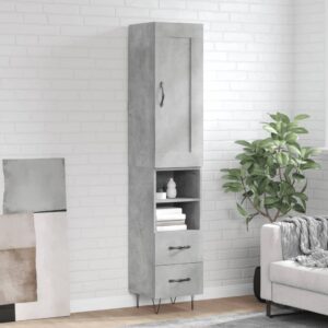 vidaXL Highboard betonggrå 34