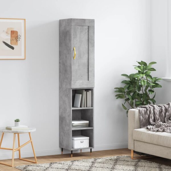 vidaXL Highboard betonggrå 34