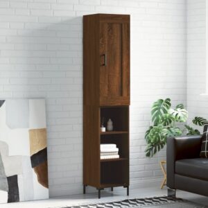 vidaXL Highboard brun eik 34