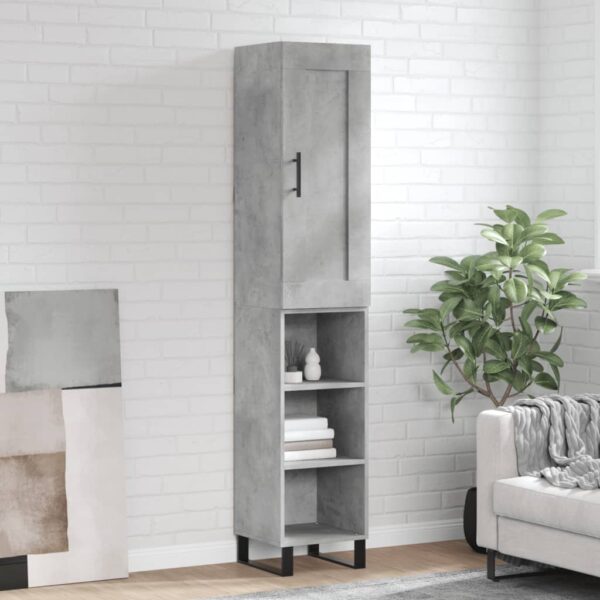 vidaXL Highboard betonggrå 34