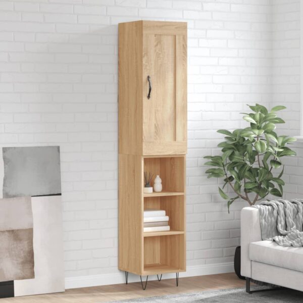 vidaXL Highboard sonoma eik 34