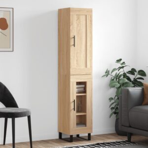 vidaXL Highboard sonoma eik 34