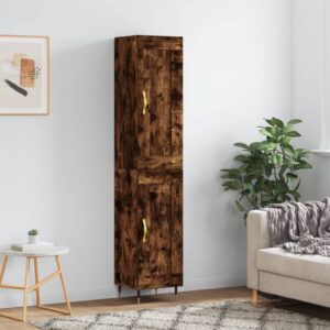 vidaXL Highboard røkt eik 34