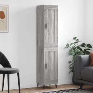 vidaXL Highboard grå sonoma 34