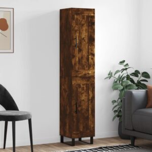 vidaXL Highboard røkt eik 34