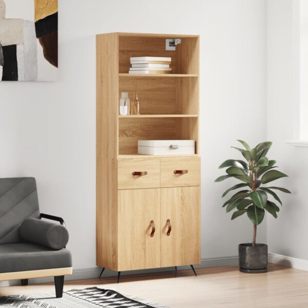 vidaXL Highboard sonoma eik 69