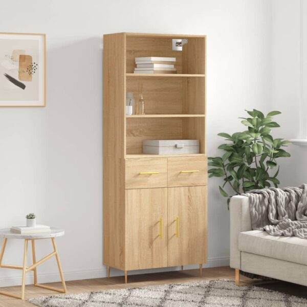 vidaXL Highboard sonoma eik 69