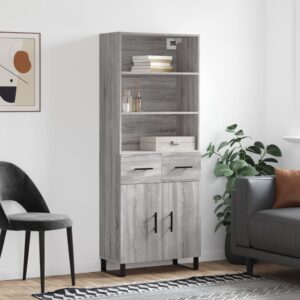 vidaXL Highboard grå sonoma 69