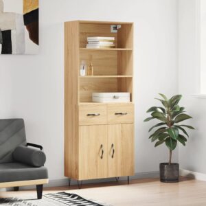 vidaXL Highboard sonoma eik 69