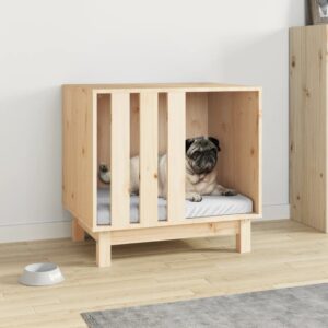 vidaXL Hundehus 60x45x57 cm heltre furu