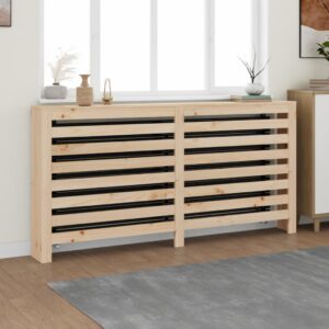 vidaXL Radiatordeksel 169x19x84 cm heltre furu