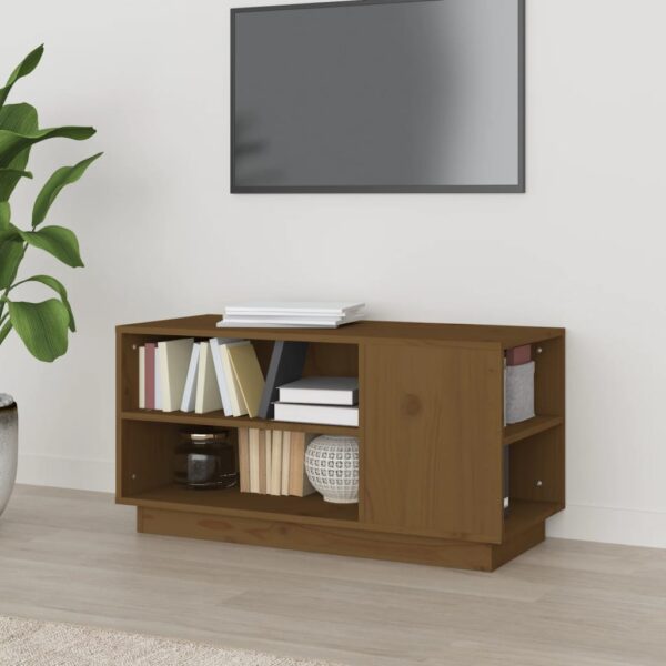 vidaXL TV-benk honningbrun 80x35x40