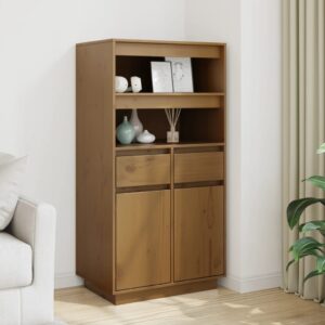 vidaXL Highboard honningbrun 60x40x116