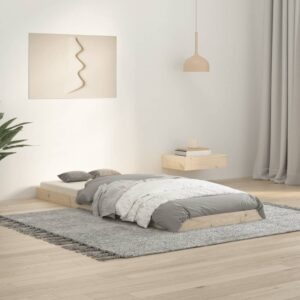 vidaXL Sengeramme 75x190 cm heltre furu