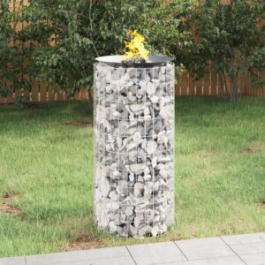 vidaXL Gabion bålstativ Ø 50 cm galvanisert jern