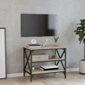 vidaXL TV-benk sonoma eik 60x40x50 cm konstruert tre