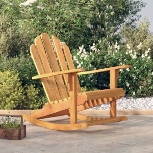 vidaXL Adirondack gyngestol 79x100x103 cm heltre teak