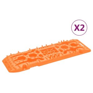 vidaXL Trekkbrett 2 stk oransje 107x31x7 cm nylon