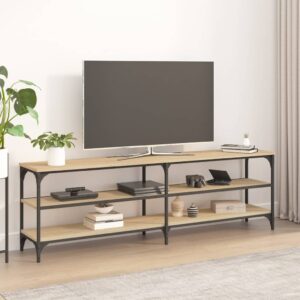 vidaXL TV-benk sonoma eik 160x30x50 cm konstruert tre