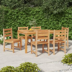 vidaXL Hagestoler 6 stk heltre teak