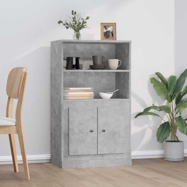 vidaXL Highboard betonggrå 60x35