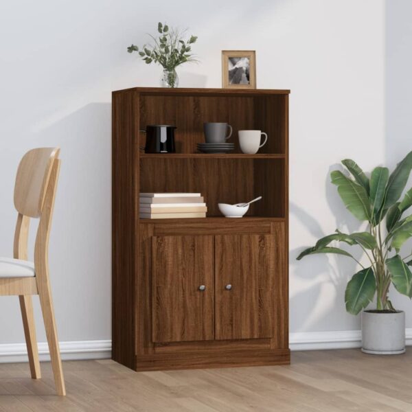 vidaXL Highboard brun eik 60x35