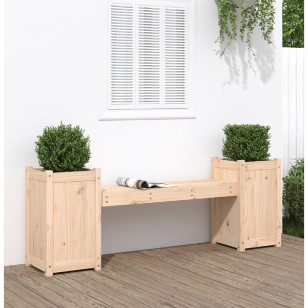 vidaXL Plantebenk 180x36x63 cm heltre furu