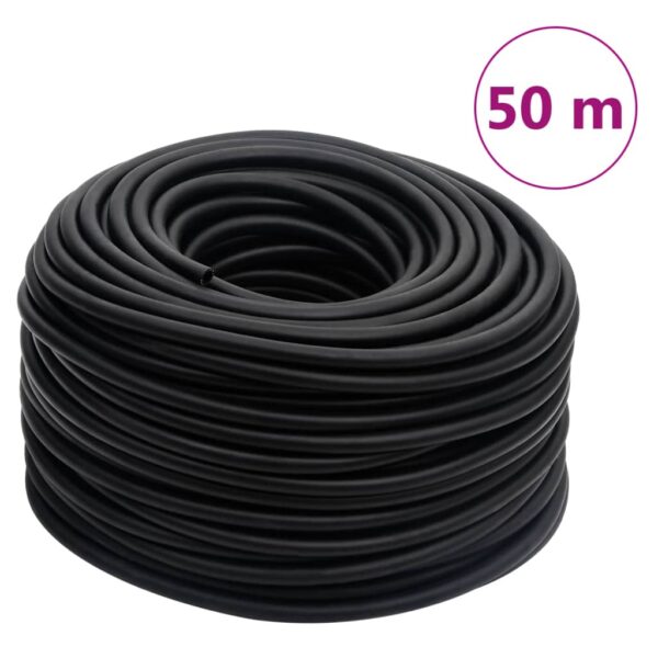 vidaXL Luftslange svart 50 m hybrid gummi og PVC