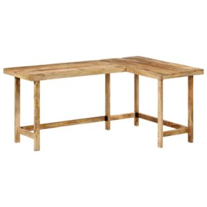 vidaXL Skrivebord 165x110x75 cm heltre mango