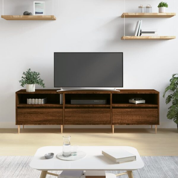 vidaXL TV-benk brun eik 150x30x44