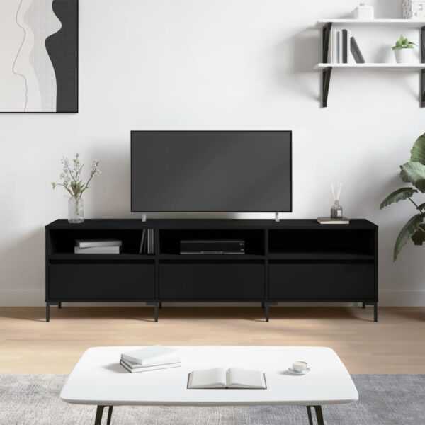 vidaXL TV-benk svart 150x30x44