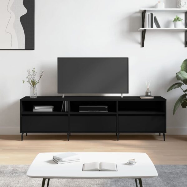 vidaXL TV-benk svart 150x30x44