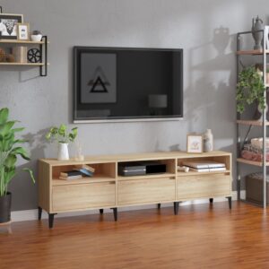 vidaXL TV-benk sonoma eik 150x30x44