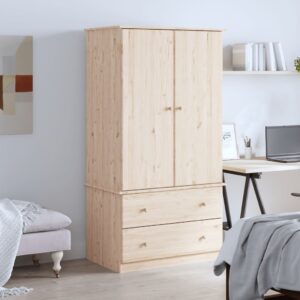 vidaXL Garderobe ALTA 90x55x170 cm heltre furu