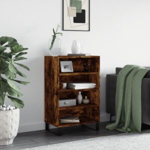 vidaXL Highboard røkt eik 57x35x90 cm konstruert tre