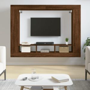 vidaXL TV-benk sonoma eik 152x22x113 cm konstruert tre