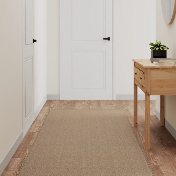 vidaXL Teppeløper sisal-utseende sand 80x200 cm