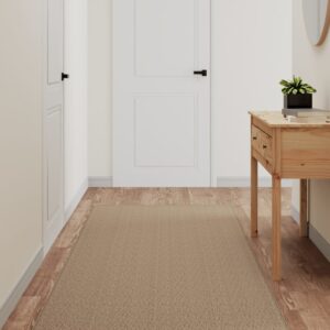 vidaXL Teppeløper sisal-utseende sand 80x300 cm