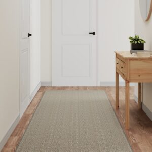 vidaXL Teppeløper sisal-utseende sølv 80x300 cm