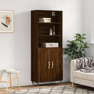 vidaXL Highboard brun eik 69