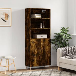 vidaXL Highboard røkt eik 69