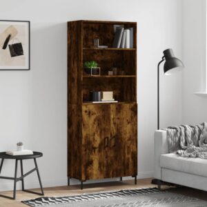 vidaXL Highboard røkt eik 69