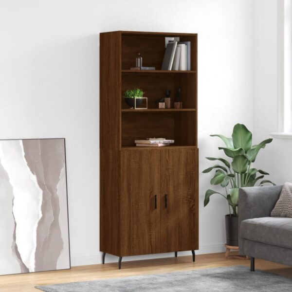 vidaXL Highboard brun eik 69