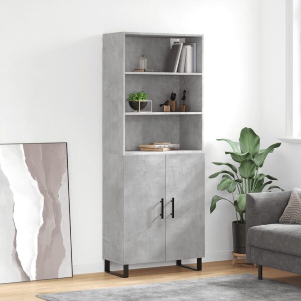 vidaXL Highboard betonggrå 69