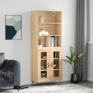 vidaXL Highboard sonoma eik 69