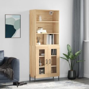 vidaXL Highboard sonoma eik 69