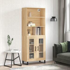 vidaXL Highboard sonoma eik 69