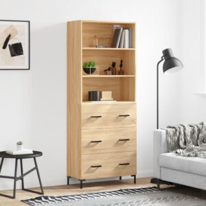 vidaXL Highboard sonoma eik 69