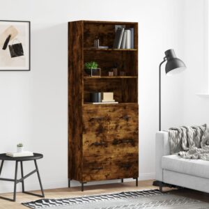 vidaXL Highboard røkt eik 69