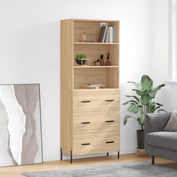 vidaXL Highboard sonoma eik 69